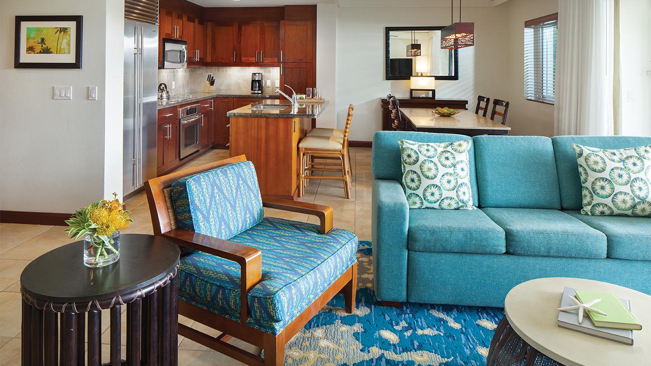 Living Room, Dining Room, and Kitchen